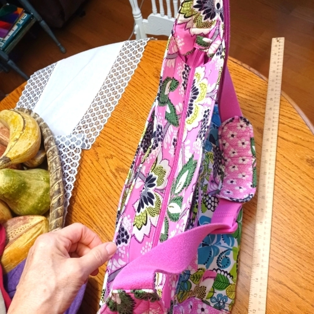 Vera Bradley Priscilla Pink Diaper Bag With Changing Pad - Picture 5 of 14